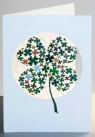 Opakowanie Karnet PM907 wycinany + koperta Koniczyna