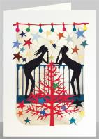 Opakowanie Karnet XP21 wycinany + koperta Święta Gwiazdy