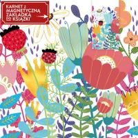 Opakowanie Karnet + zakładka magnetyczna Kwiaty SZ