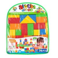 Opakowanie Klocki piankowe plecak 74el