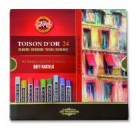 Kredki Pastele suche Toison D'or 24 kolory. Autor: Opracowanie zbiorowe. SmakLiter.pl Okładka książki Kredki Pastele suche Toison D'or 24 kolory