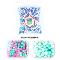 Opakowanie KULKI STYROPIANOWE ZESTAW NR 10 - 2 KOLORY  (ELSA/MINTY DOT)