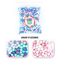 Opakowanie KULKI STYROPIANOWE ZESTAW NR 8 - 2 KOLORY (BABY-PINK/ARIELKA)