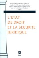 Opakowanie L' etat de droit et la securite juridique
