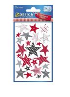 Opakowanie Naklejki świąteczne - Kolorowe gwiazdy
