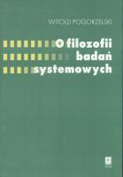 Okładka książki O filozofii badań systemowych