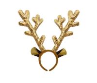 Opakowanie Opaska z rogami renifera złota
