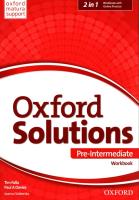 Oxford Solutions Pre-Intermediate WB+Online OXFORD. Autor: Joanna Sobierska. SmakLiter.pl Okładka książki Oxford Solutions Pre-Intermediate WB+Online OXFORD