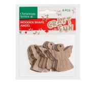 Opakowanie Ozdoba dekoracyjna drewniany anioł zawieszka 8szt
