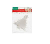 Opakowanie Ozdoba dekoracyjna Eva choinka biała 2szt