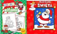 Okładka książki Pakiet: Koloruj z elfami/Magiczne święta