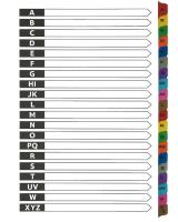 Opakowanie Przekładki kartonowe A-Z index laminowany D.RECT