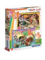 Opakowanie Puzzle 2x20 Super kolor 44 Koty