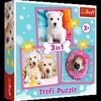 Opakowanie Puzzle 3w1 Pieski w kąpieli TREFL
