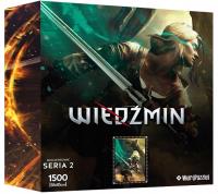 Puzzle Bohaterowie Wiedźmina - Ciri 1500 seria 2. Wydawca: CDP.pl. SmakLiter.pl Opakowanie Puzzle Bohaterowie Wiedźmina - Ciri 1500 seria 2