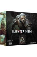 Puzzle Bohaterowie Wiedźmina - Geralt 1500 seria 1. Wydawca: CDP.pl. SmakLiter.pl Opakowanie Puzzle Bohaterowie Wiedźmina - Geralt 1500 seria 1