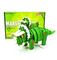 Puzzle piankowe 3D Dinozaury Triceratops. Wydawca: Pierot Wydawnictwo. SmakLiter.pl Opakowanie Puzzle piankowe 3D Dinozaury Triceratops