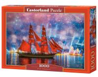 Puzzle Red Frigate 1000. Wydawca: Castorland. SmakLiter.pl Opakowanie Puzzle Red Frigate 1000