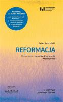 Reformacja. Autor: Marshall Peter. SmakLiter.pl Okładka książki Reformacja