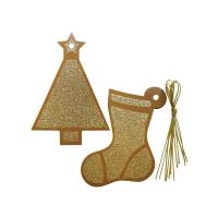 Opakowanie Tagi do prezentów 12 szt.złote