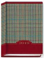 Opakowanie Terminarz 2020 B7 Kolorowy kratka czerwona