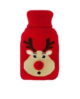 Opakowanie Termofor w pokrowcu sweterkowym czerwony