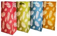 Opakowanie Torebka Lux Piórka z brokatem 18x23x10 ROZETTE