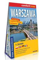 Okładka książki Warszawa kieszonkowy laminowany plan miasta 1:26 000