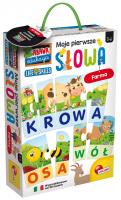 Zabawa i edukacja Moje pierwsze słowa Farma. Wydawca: Lisciani. SmakLiter.pl Opakowanie Zabawa i edukacja Moje pierwsze słowa Farma