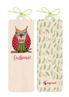 Zakładka drewniana Sowa. Wydawca: Cozywood. SmakLiter.pl Opakowanie Zakładka drewniana Sowa