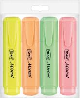 Zakreślacz Mistral Pastel 4 kolory TOMA. Wydawca: TOMA. SmakLiter.pl Opakowanie Zakreślacz Mistral Pastel 4 kolory TOMA