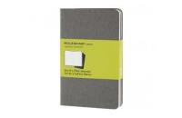 Opakowanie Zestaw 3 zeszytów Cahier Journals 9x14 gładki szar