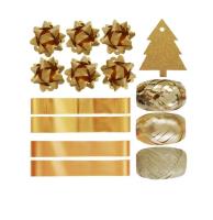 Opakowanie Zestaw do pakowania prezentów złoty
