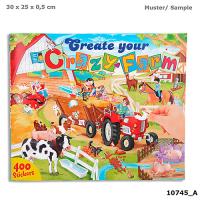 Opakowanie ZESTAW Z NAKLEJKAMI CRAZY FARM 10745A