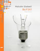 Błysk! Potęga przeczucia. Autor: Gladwell Malcolm. SmakLiter.pl Okładka książki Błysk! Potęga przeczucia