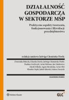 Działalność gospodarcza w sektorze MŚP. Autor: Glumińska-Pawlic Jadwiga. SmakLiter.pl Okładka książki Działalność gospodarcza w sektorze MŚP