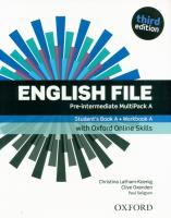 English File 3E Pre-Intermed. Multipack A + online. Autor: Clive Oxenden; Christina Latham-Koenig, Seligson Paul. SmakLiter.pl Okładka książki English File 3E Pre-Intermed. Multipack A + online