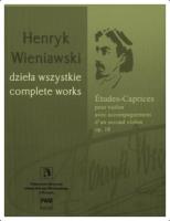 Etudes-Caprices op.18. Autor: Wieniawski Henryk. SmakLiter.pl Okładka książki Etudes-Caprices op.18