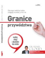 Granice przywództwa. Autor: Cloud Henry. SmakLiter.pl Okładka książki Granice przywództwa