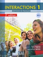 Okładka książki Interactions 1 Livre de l'éleve + DVD