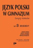 Język Polski w Gimnazjum nr 3 2016/2017. Autor:   Praca zbiorowa. SmakLiter.pl Okładka książki Język Polski w Gimnazjum nr 3 2016/2017
