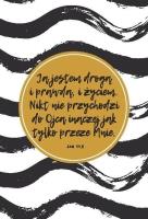 Opakowanie Kartka składana Ja jestem drogą złocona