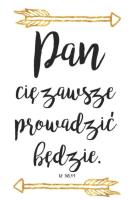 Opakowanie Kartka składana Pan cię zawsze prowadzi tekst