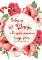 Opakowanie Kartka składana Raduj się w Panu Kwiat