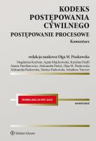 Kodeks postępowania cywilnego Postępowanie procesowe. Komentarz. Autor: Opracowanie zbiorowe. SmakLiter.pl Okładka książki Kodeks postępowania cywilnego Postępowanie procesowe. Komentarz