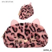 Opakowanie KOSMETYCZKA SASZETKA Z KOCIMI USZAMI TOP MODEL PLUSZOWA 10701A