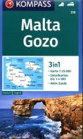 Okładka książki Malta Gozo 3in1 mapa turystyczna 1:25 000