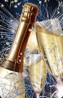 Opakowanie Mini kartka 3D Szampan