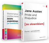 Pakiet Pride and Prejudice i Ekstremalnie szybka nauka języka angielskiego. Autor: Opracowanie zbiorowe. SmakLiter.pl Okładka książki Pakiet Pride and Prejudice i Ekstremalnie szybka nauka języka angielskiego