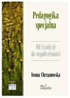 Okładka książki Pedagogika specjalna. Od tradycji do współczes.